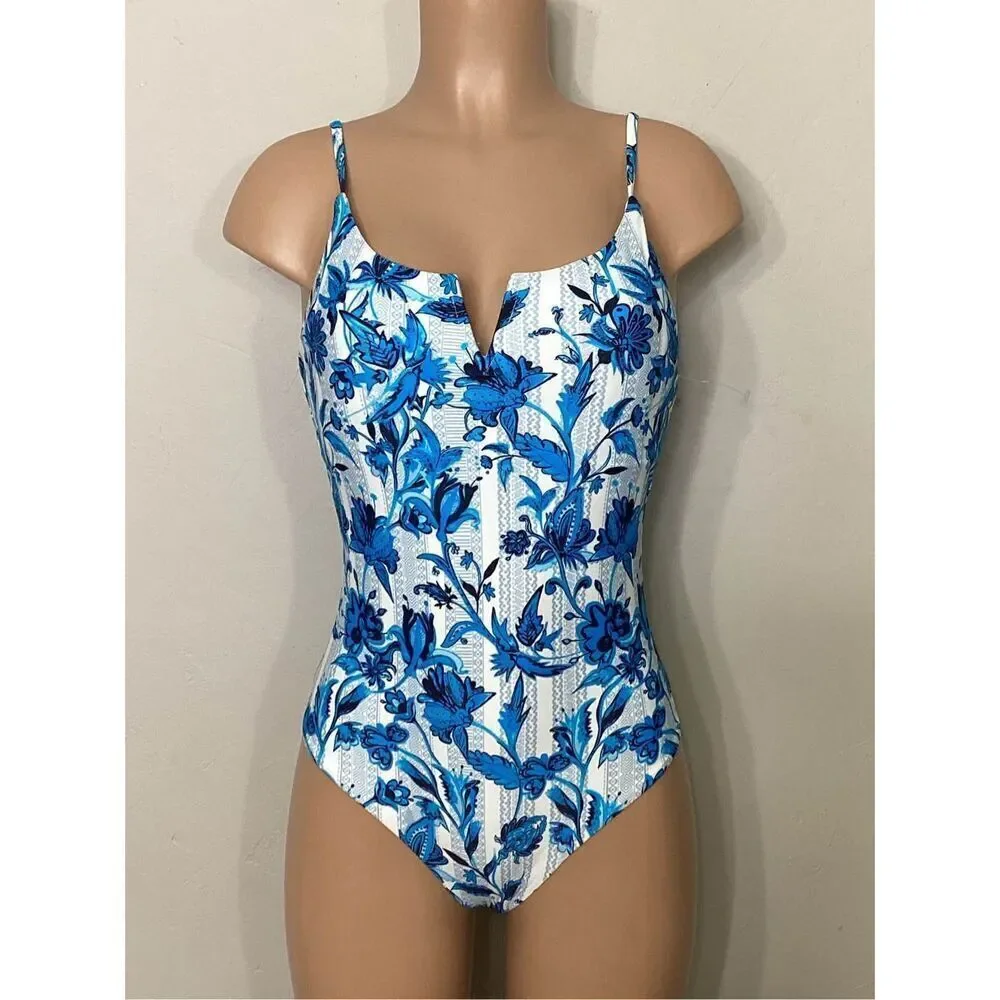 New. Red Carter floral swimsuit. Large. Retails $168